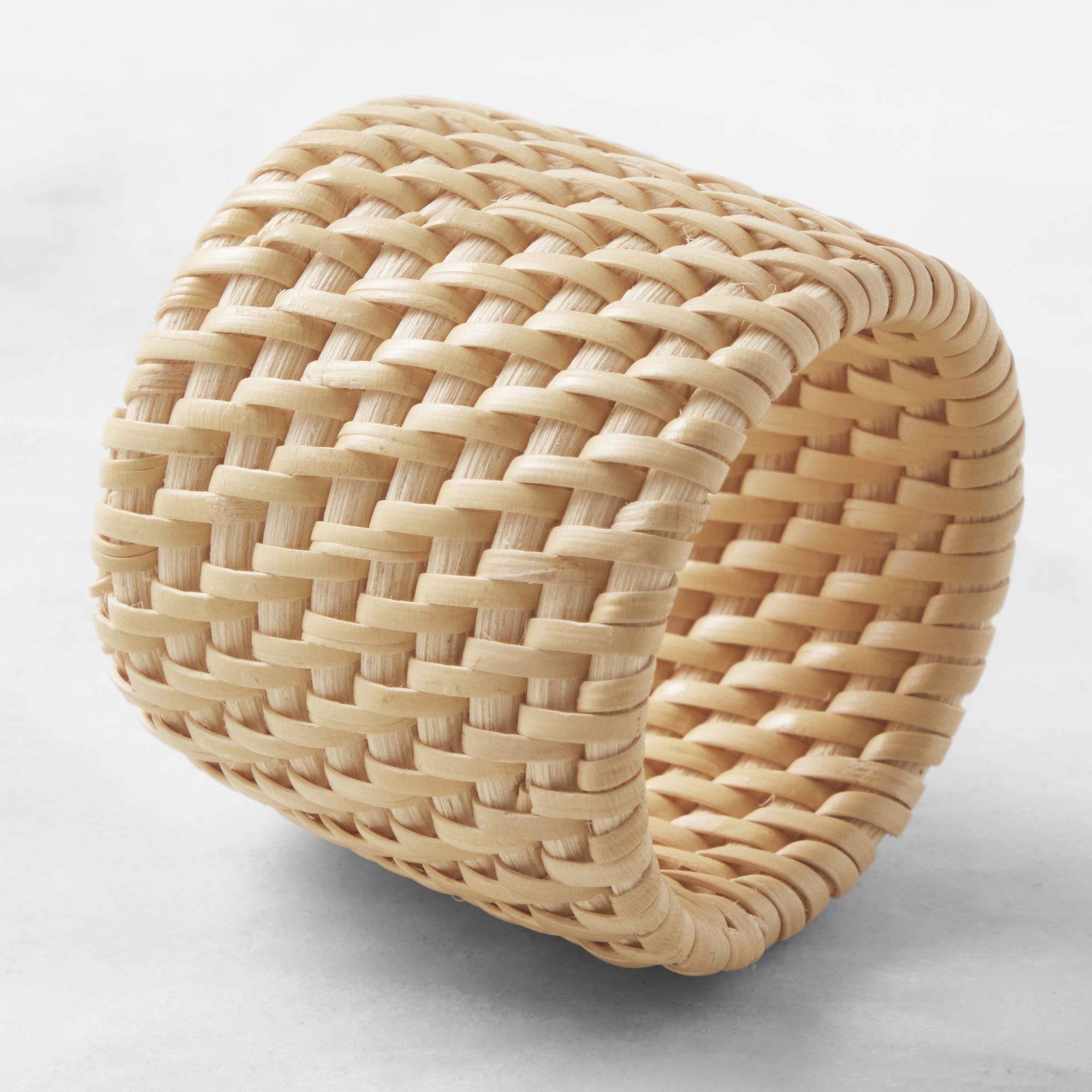 Light Woven Napkin Rings, Set of 4