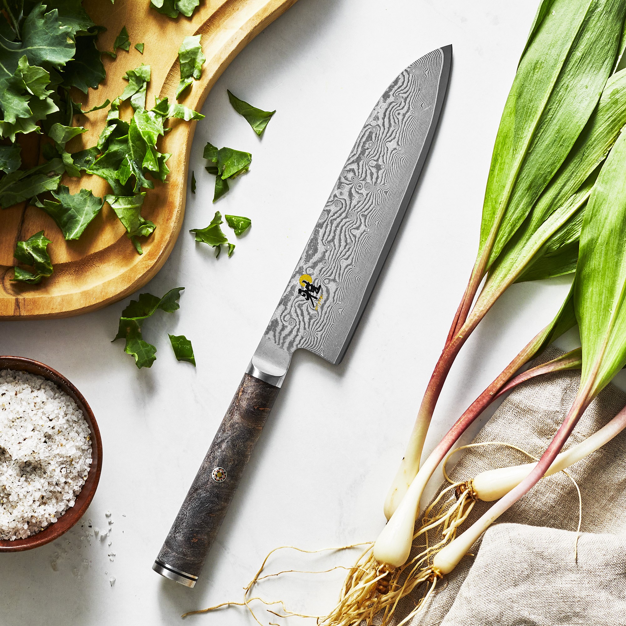 Miyabi Black Santoku Knife, 5 1/2