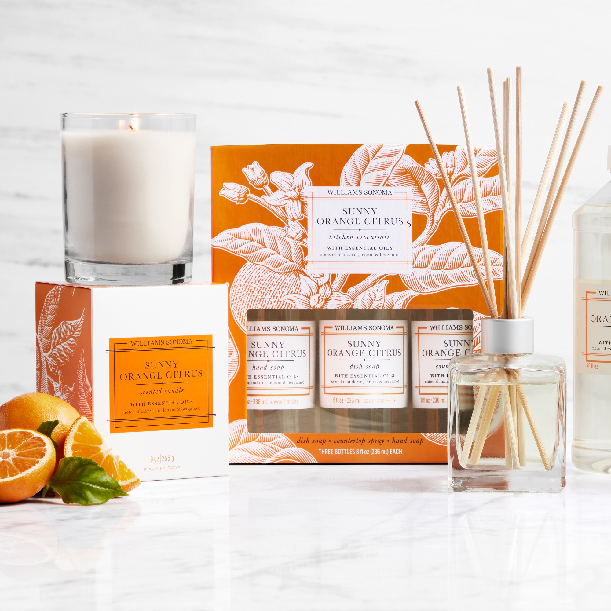 Williams Sonoma Sunny Orange Citrus Candle