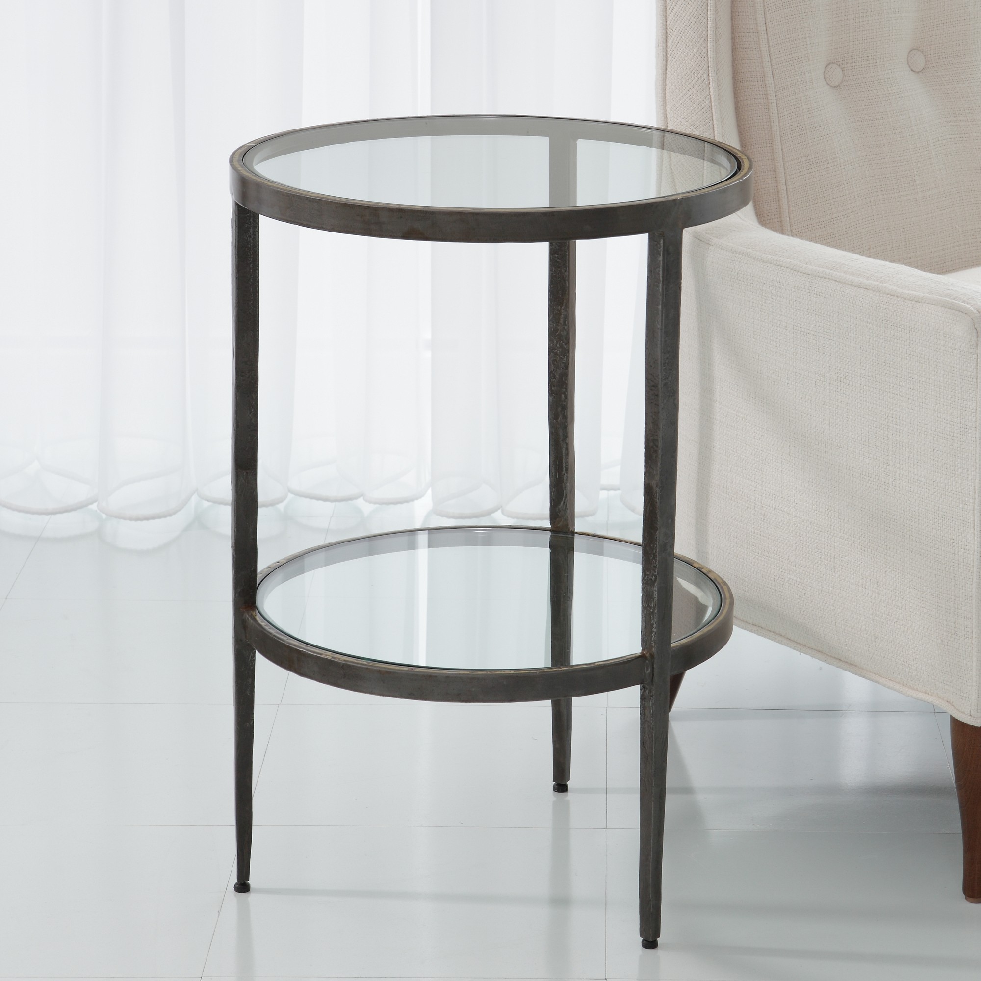 Laforge Two Tier Side Table (16