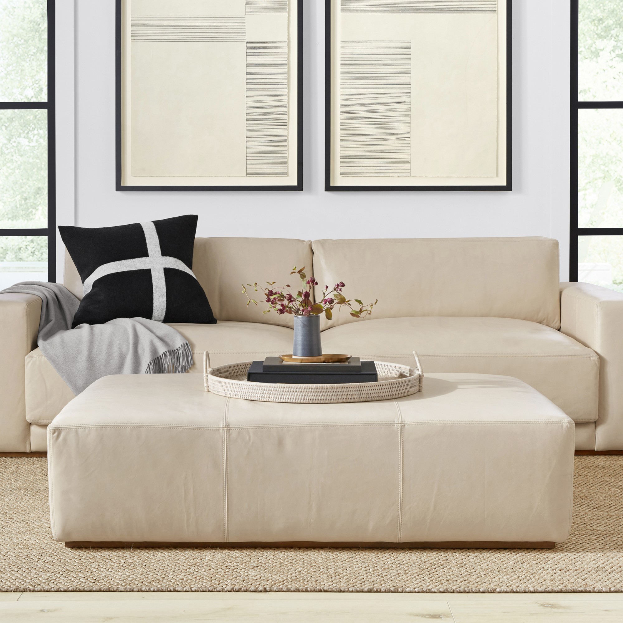 Berkshire Coffee Table Ottoman (56