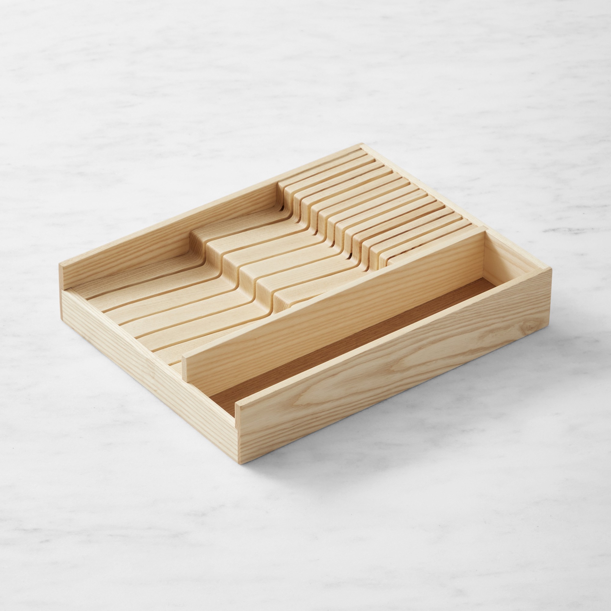 Hold Everything In-Drawer Knife Oraganizer, Ashwood