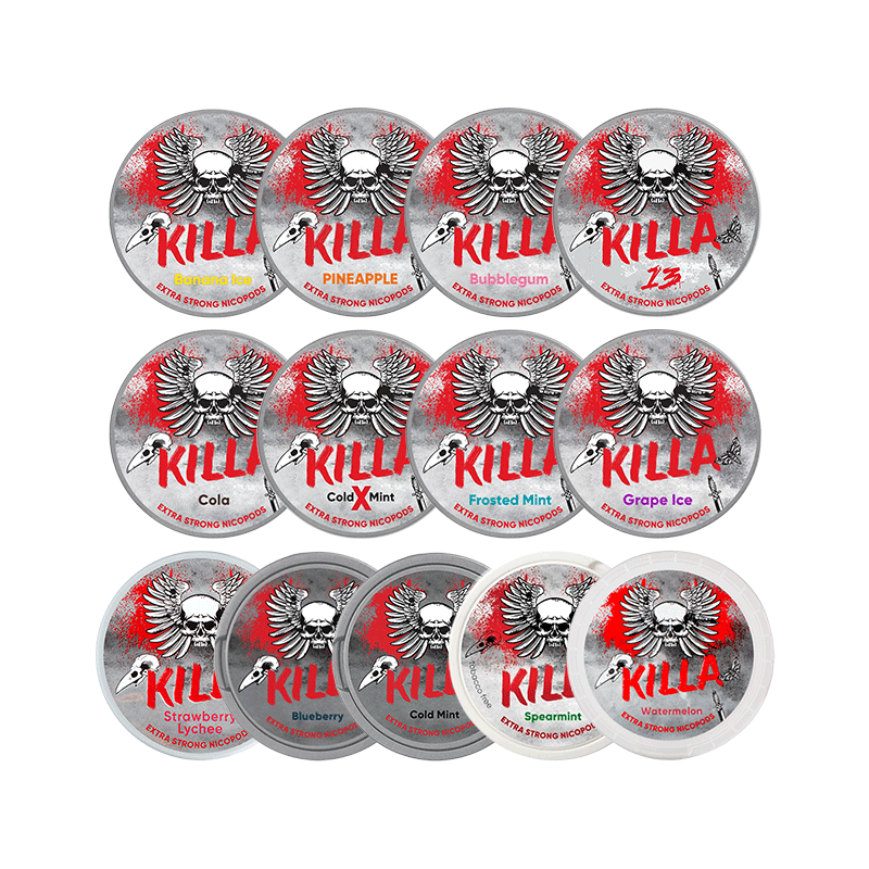 KILLA - All Flavors 12.8mg - PADA SNUS