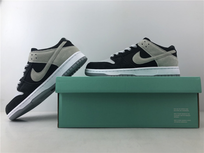 Nike Sb Zoom Dunk Low Pro Black/Wolf Grey-White-White 854866-001 - CCSHOES