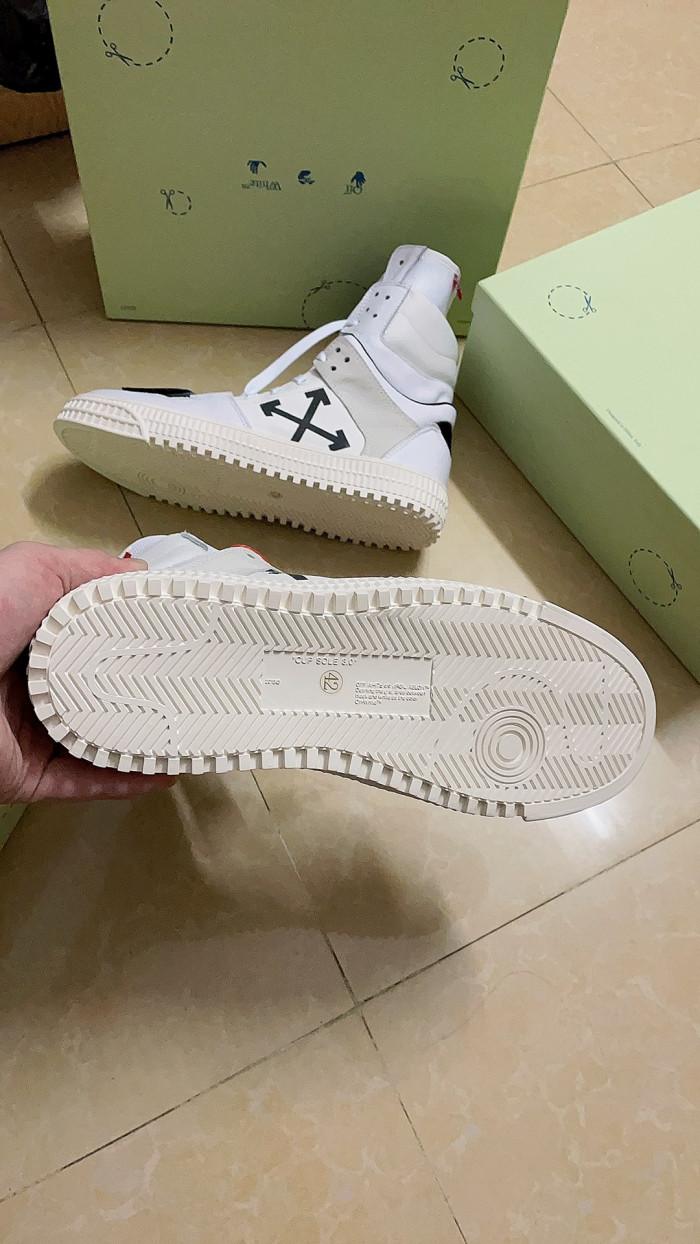 OFF-WHITE HIGH TOP SNEAKER - CCSHOES