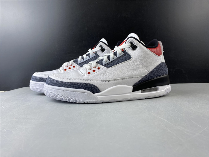 AIR JORDAN 3 RETRO "WHITE FIRE RED" CZ6431-100 - CCSHOES