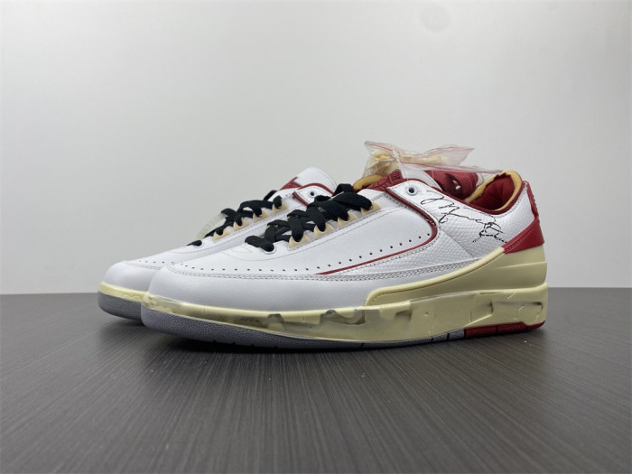 Jordan 2 Retro Low SP Off-White White Red DJ4375-106 - CCSHOES