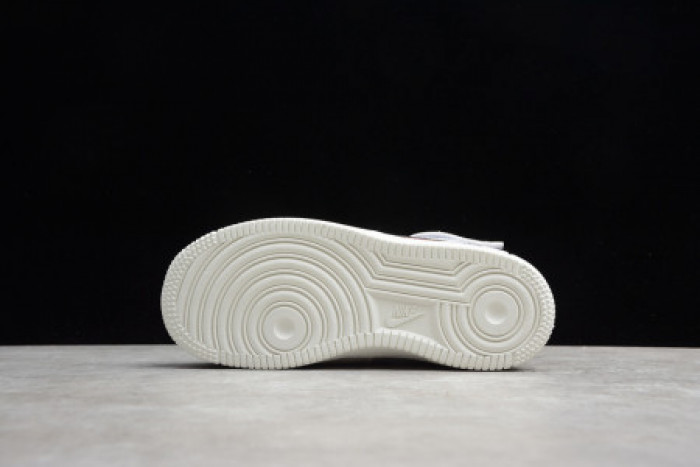 KIDS NIKE AIR FORCE 1 MID 07 WHITE BLACK RED 314197-101 - CCSHOES