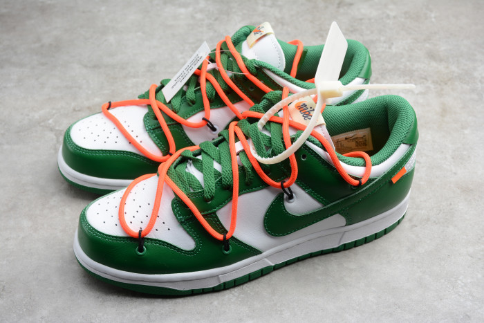 OFF-WHITE X Dunk Low "Pine Green" CT0856-100 - CCSHOES