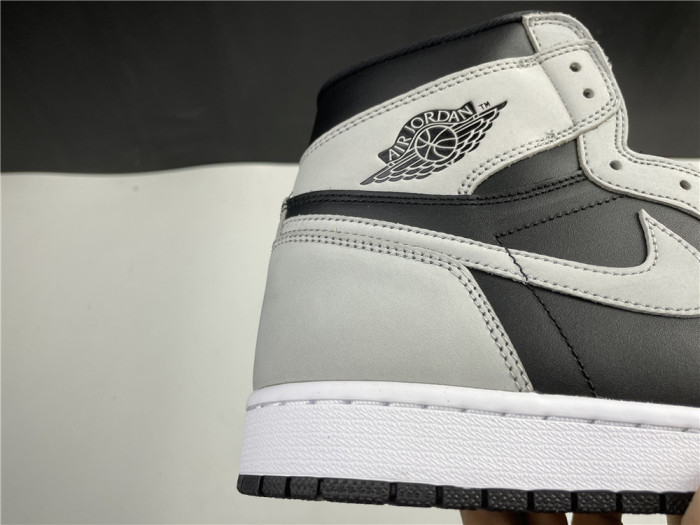 Air Jordan 1 Retro High Black White Light Smoke Grey 555088-035 - CCSHOES