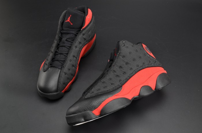 Air Jordan 13 Retro“Bred” black/ red mens 414571-004 - CCSHOES