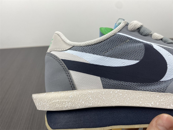 Nike LD Waffle sacai CLOT Kiss of Death 2 Cool Grey DH3114-001 - CCSHOES