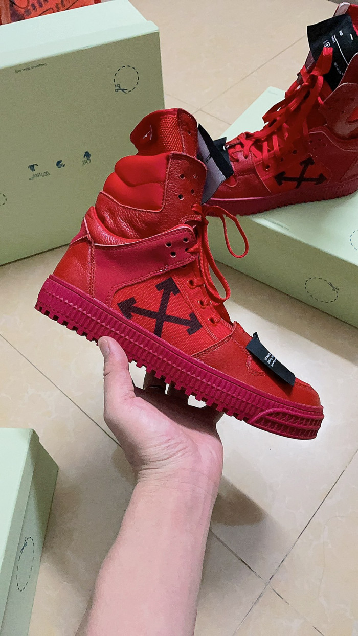 OFF-WHITE HIGH TOP SNEAKER - CCSHOES