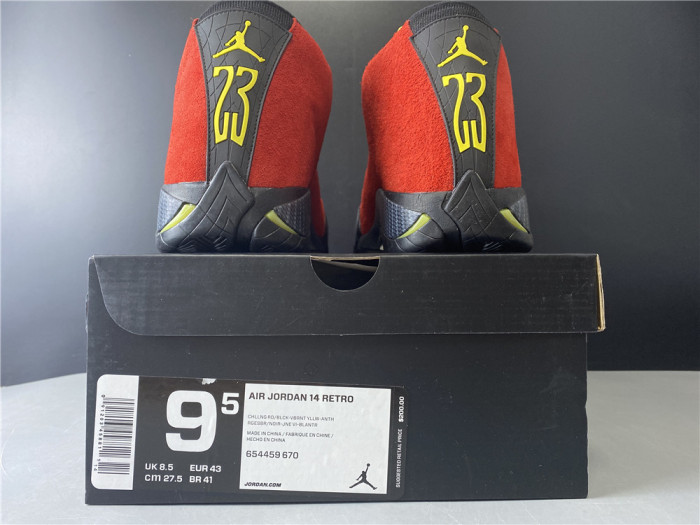Air Jordan 14 Retro Challenge Red 654459-670 - CCSHOES