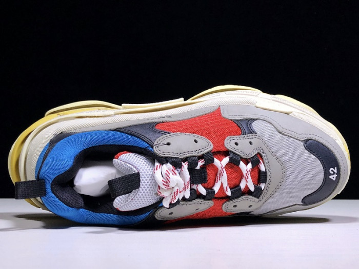BLCG Triple S Grey Red Blue (2018 Reissue) 533883 W0902 4365 - CCSHOES