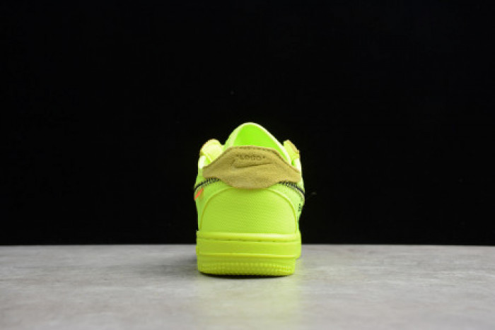 AIR FORCE 1 TD X OFF WHITE VOLT HYPER JADE CONE TODDLER BV0853-700 - CCSHOES