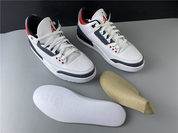 AIR JORDAN 3 RETRO "WHITE FIRE RED" CZ6431-100 - CCSHOES