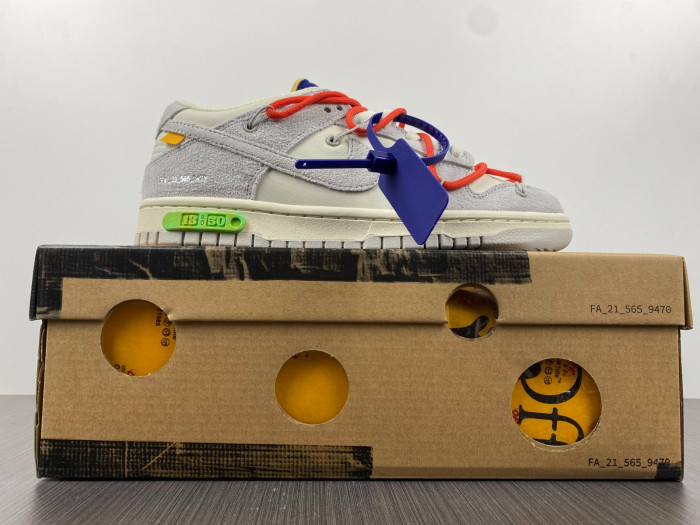 Nike Dunk Low Off-White Lot 13 DJ0950-110 - CCSHOES