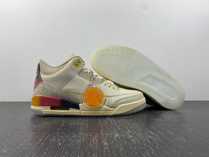 Jordan 3 Retro SP J Balvin Medellín Sunset Shoes FN0344-901 - CCSHOES