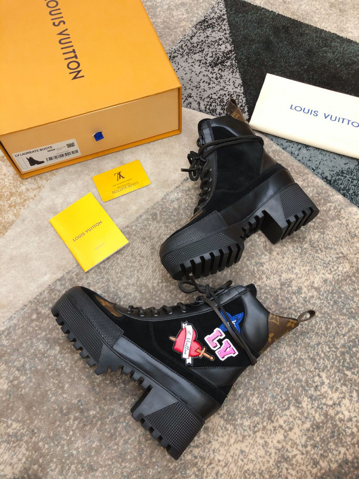 LOUS VUITON LAUREATE PLATFORM DESERT BOOT - CCSHOES