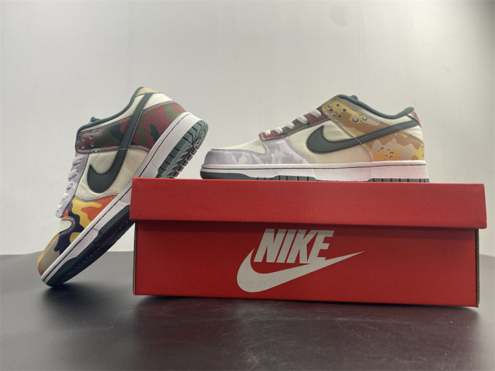 Nike Dunk Low SE Sail Multi-Camo DH0957-100 - CCSHOES