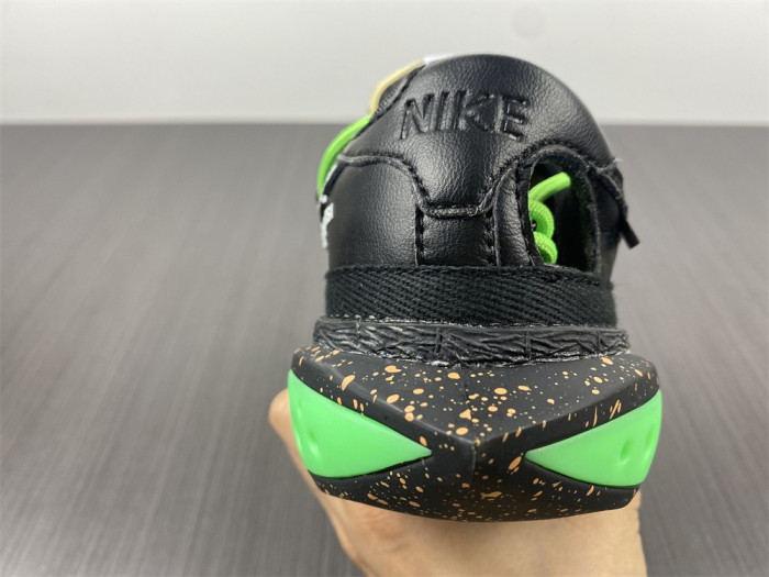 Off-White x Nike Blazer Low "Black / Green" DH7863-001 - CCSHOES