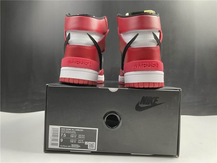 NIKE SB DUNK HIGH AMBUSH RED CU7544-102 - CCSHOES