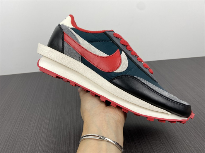 sacai x Undercover x LDWaffle 'Midnight Spruce University Red' DJ4877-300 - CCSHOES