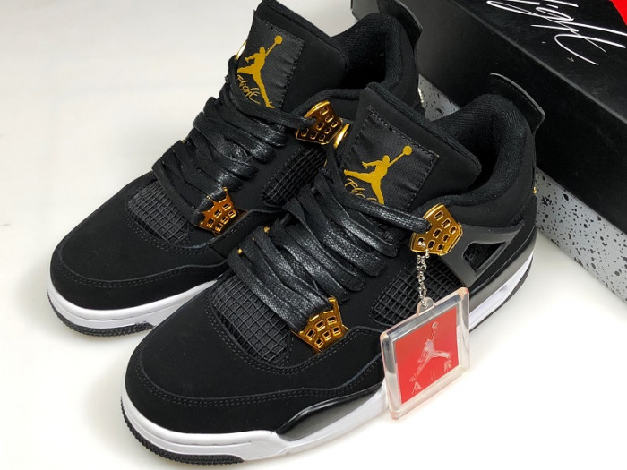 Air Jordan 4 “Royalty” Black/Metallic Gold-White 308497-032 - CCSHOES