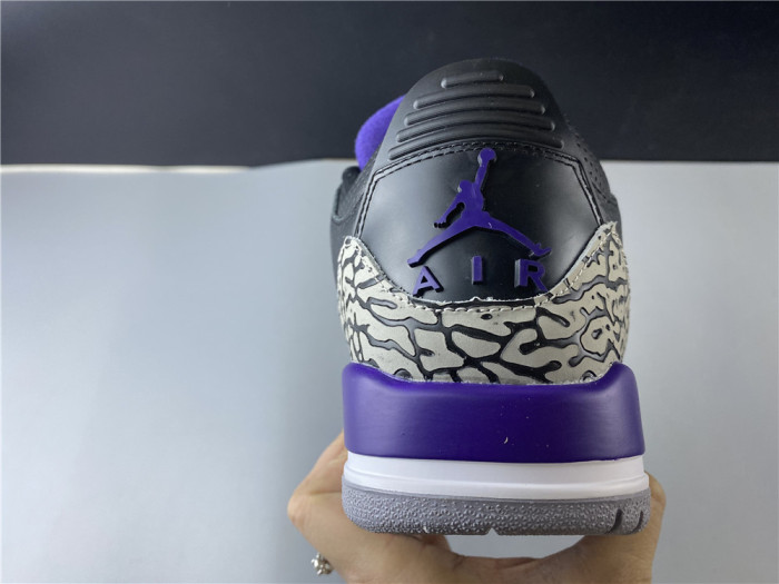 Air Jordan 3 Retro Black Court Purple CT8532-050 - CCSHOES