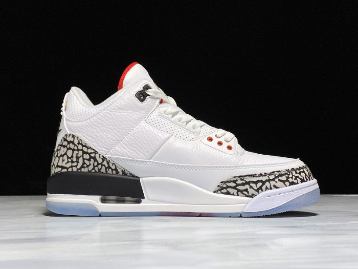 Air Jordan 3 Retro NRG "FREE THROW LINE" white mens 923096-101 - CCSHOES