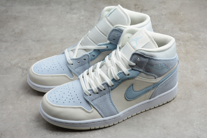 Air Jordan 1 Mid Mixed Textures Blue DA4666-100 - CCSHOES
