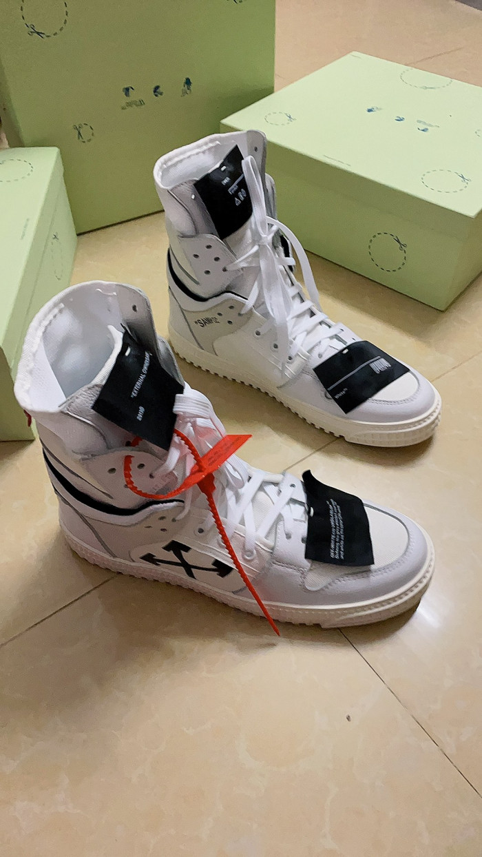 OFF-WHITE HIGH TOP SNEAKER - CCSHOES