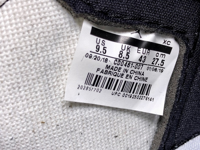Air Jordan 1 Retro High OG “Panda” CD0461-007 - CCSHOES