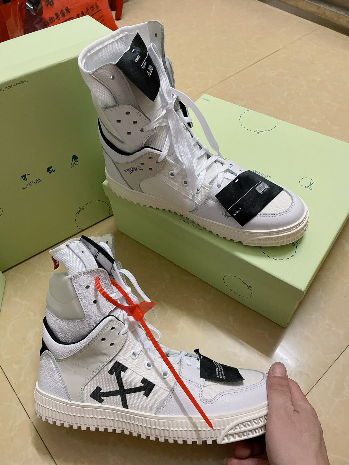 OFF-WHITE HIGH TOP SNEAKER - CCSHOES