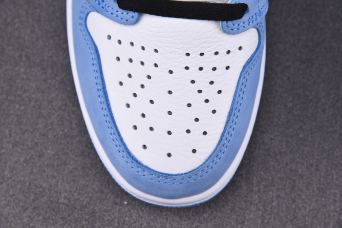 AIR JORDAN 1 RETRO HIGH WHITE UNIVERSITY BLUE BLACK 555088-134 - CCSHOES