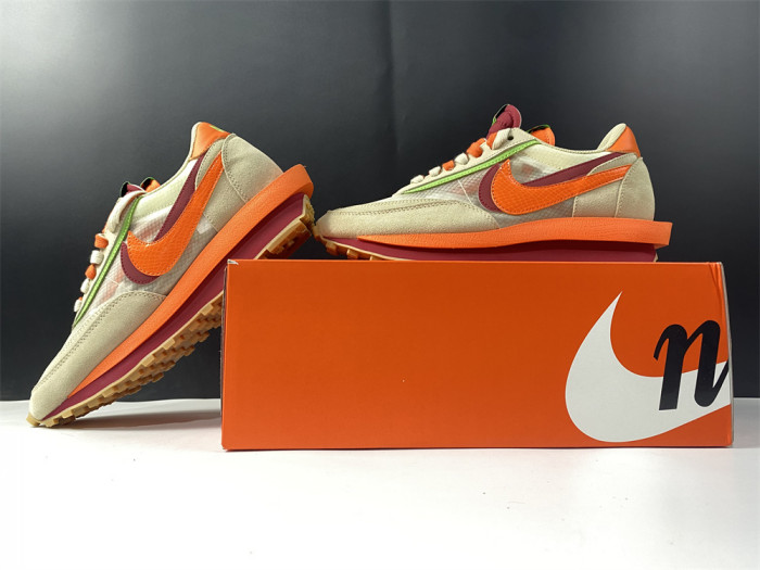 Nike LDWaffle CLOT sacai Net Orange Blaze DH1347-100 - CCSHOES