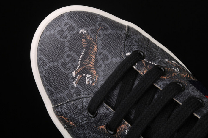 GUCC JBG LEATHER AND SUED BLACK AND TIGER ‎429445 G0K20 1102 - CCSHOES