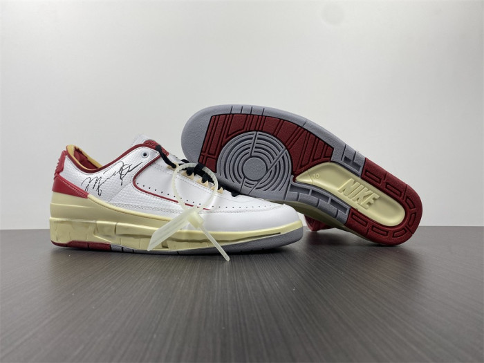 Jordan 2 Retro Low SP Off-White White Red DJ4375-106 - CCSHOES