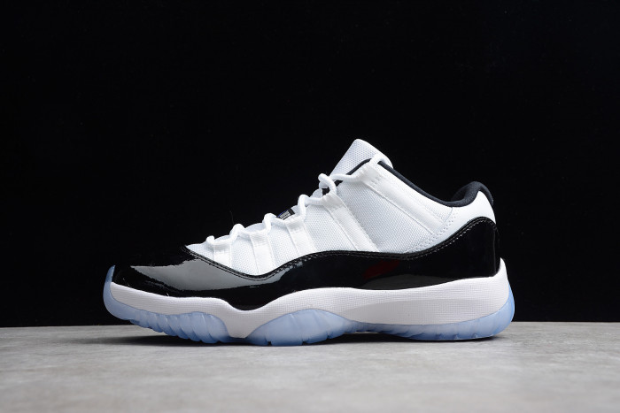 Air Jordan 11 Retro Low "Concord" Black/ White mens 528895-153 - CCSHOES