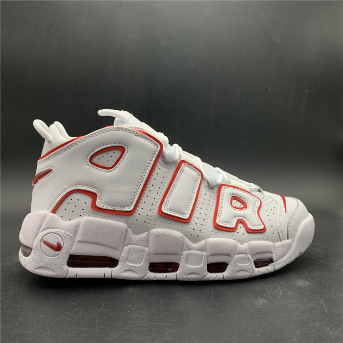 Nike Air More Uptempo White Varsity Red Outline 415082-108 - CCSHOES