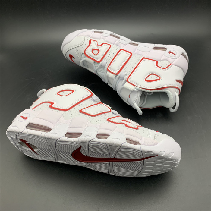 Nike Air More Uptempo White Varsity Red Outline 415082-108 - CCSHOES