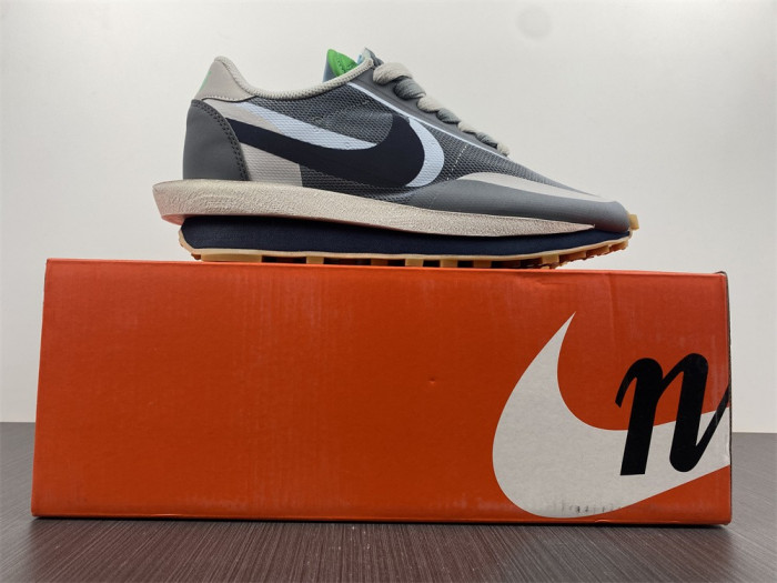 Nike LD Waffle sacai CLOT Kiss of Death 2 Cool Grey DH3114-001 - CCSHOES