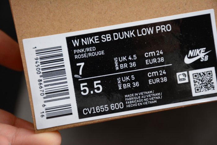 Nike SB Dunk Low “Pink Pig” CV1655-600 - CCSHOES