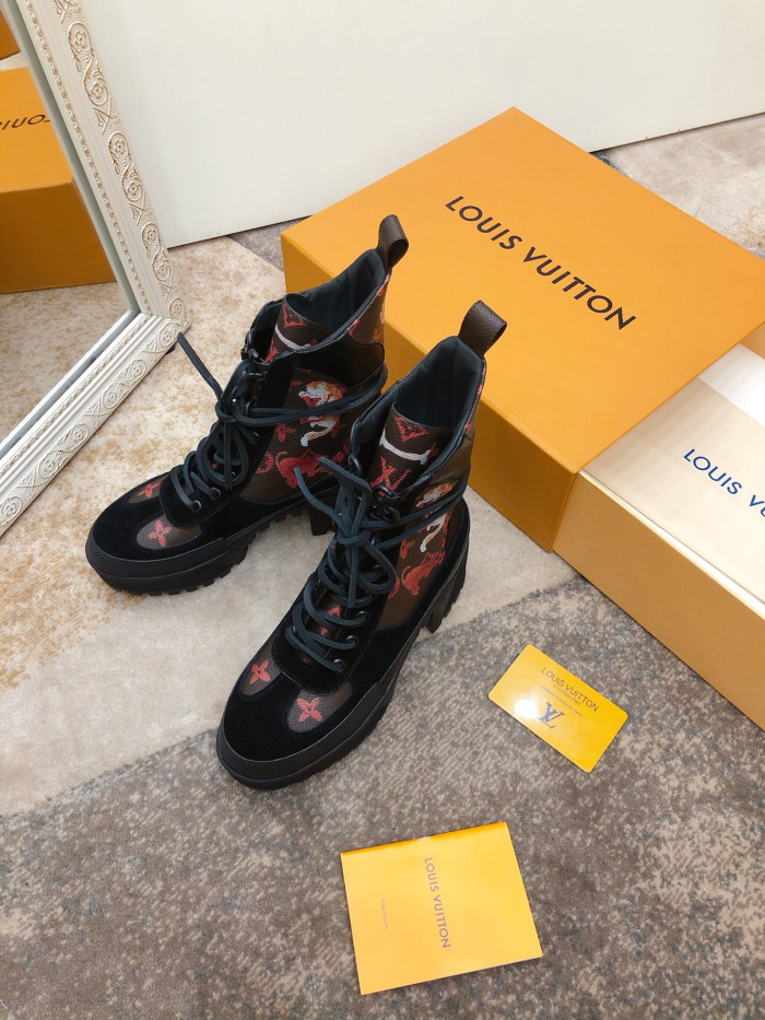 LOUS VUITON LAUREATE PLATFORM DESERT BOOT - CCSHOES