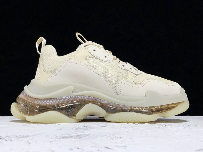 BLCG Triple S Clear Sole Beige 541624 W09O1 9005 - CCSHOES