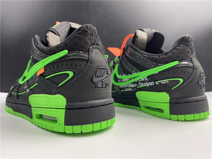 OFF WHITE NIKE AIR RUBBER DUNK “GREEN STRIKE" CU6015-001 - CCSHOES