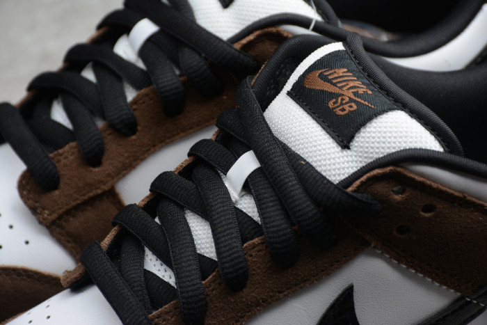 NIKE SB DUNK LOW WHITE BLACK TRAIL END BROWN 304292-102 - CCSHOES