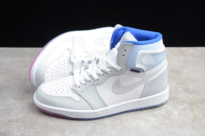 Air Jordan 1 Retro High Zoom White Racer Blue CK6637-104 - CCSHOES