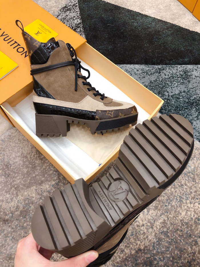 LOUS VUITON LAUREATE PLATFORM DESERT BOOT - CCSHOES